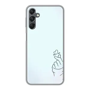 Чехлы (Знак сердечка) на Samsung Galaxy A25 (A256) (Сердце на голубом)