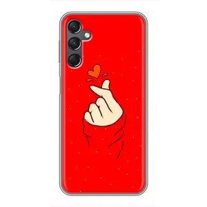 Чехлы (Знак сердечка) на Samsung Galaxy A25 (A256) (Сердце на красном)