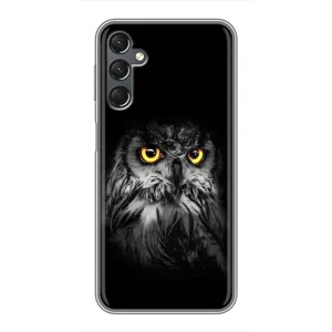 Чехлы с принтом СОВЫ для Samsung Galaxy A25 (A256) (Сова на чёрном)