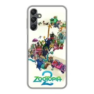 Силиконовый чехол с принтом Зоотрополіс для Samsung Galaxy A25 (A256) (Зоотрополис логотип)