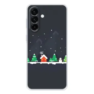 Силиконовый бампер на рождество для Samsung Galaxy A26 5G (Город зимний)