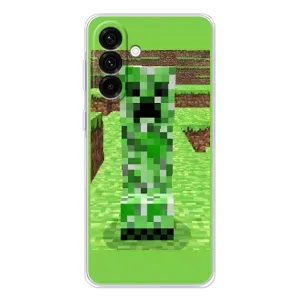 Чехлы для Samsung Galaxy A26 5G (Персонажи Майн Крафт) (Крипер 2)