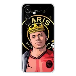 Чехол (TPU) с Футболистом на Samsung Galaxy A26 5G (Mbappe King)