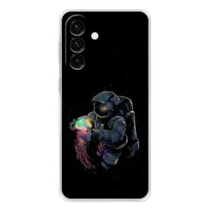 Силіконовый Чохол з принтом "Космонавти" на Samsung Galaxy A26 5G (В руках земля)