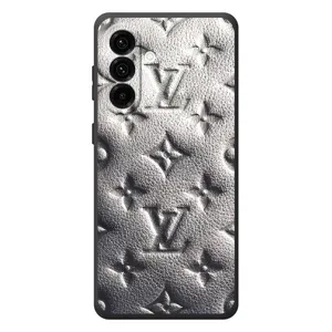 Текстурный Чехол Louis Vuitton для Самсунг Галакси А27 (Бежевый ЛВ)