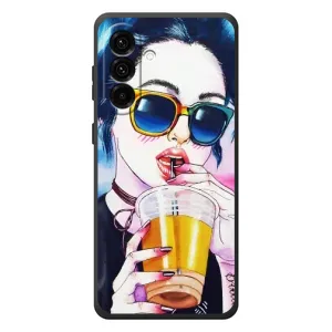 Чохол з картинкою Модні Дівчата Samsung Galaxy A27 (Дівчина з коктейлем)