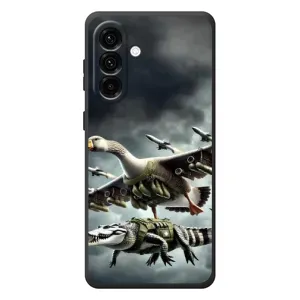 Чехол с мемами тралалело тралала для Samsung Galaxy A27 (Гусини и крокодило)