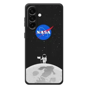 Силиконовый бампер с принтом "Наса" на Samsung Galaxy A27 (Космонавт NASA)