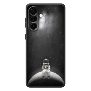 Силиконовый Чехол с принтом "Космонавты" на Samsung Galaxy A27 (Космонавт романтик)