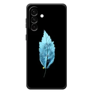 Чохол з картинками на чорному фоні для Samsung Galaxy A27 (Листя)