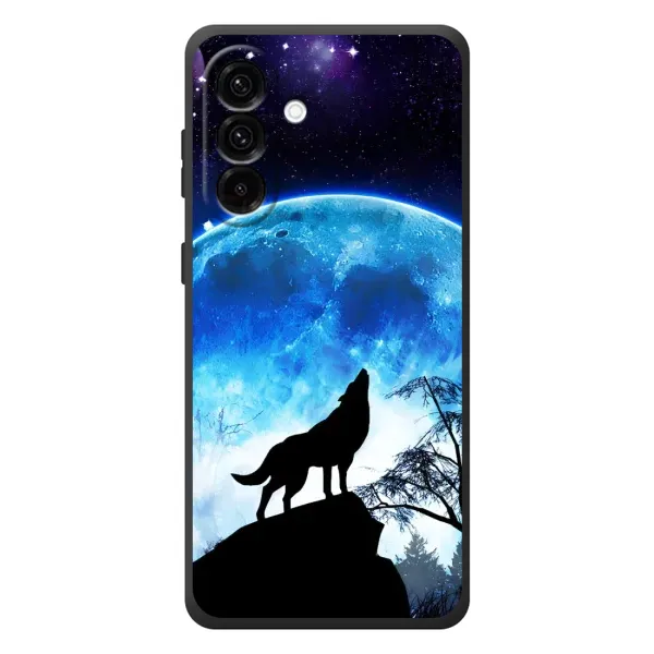 Чехол с рисунком «Воет на луну» для Samsung Galaxy A27 Чехол с рисунком «Воет на луну» для Samsung Galaxy A27