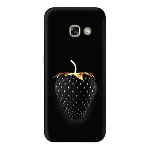 Чохол з зображенням смачної їжі для Samsung Galaxy A3 2017 / A320 / A320F (Чорна полуниця)