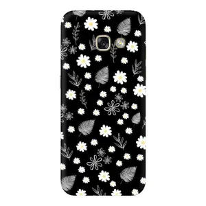 Чехлы с тематикой "ЦВЕТЫ" на Samsung Galaxy A3 2017 / A320 / A320F (цветение на чорном)