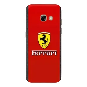 Силиконовый бампер с картинкой машины на Samsung Galaxy A3 2017 / A320 / A320F (Ferrari Logo)