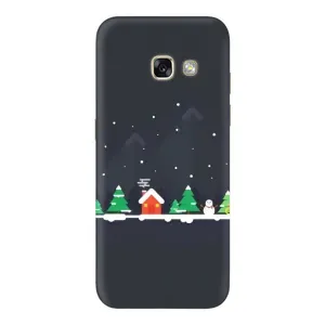 Силіконовий бампер на різдво для Samsung Galaxy A3 2017 / A320 / A320F (Місто зимове)