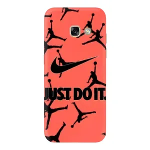 Силиконовый Чехол Nike Air Jordan на Гелекси А3 2017 (Just Do It)