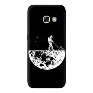 Силиконовый Чехол с принтом "Космонавты" на Samsung Galaxy A3 2017 / A320 / A320F (Космонавт)