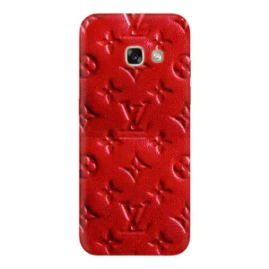Текстурный Чехол Louis Vuitton для Гелекси А3 2017 (Красный ЛВ)