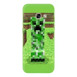 Чехлы для Samsung Galaxy A3 2017 / A320 / A320F (Персонажи Майн Крафт) (Крипер 2)