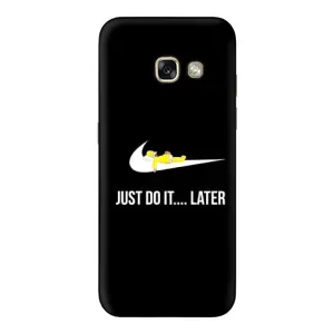 Силиконовый Чехол на Samsung Galaxy A3 2017 / A320 / A320F с картинкой Nike (Later)