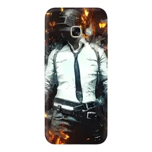 Силиконовый чехол с картинкой "Герой Pubg" на Samsung Galaxy A3 2017 / A320 / A320F (Man Пубг)