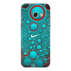 Силиконовый Чехол на Samsung Galaxy A3 2017 / A320 / A320F с картинкой Nike (Найк зеленый)