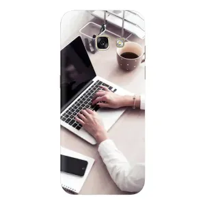 Силиконовый бампер (Работники) на Samsung Galaxy A3 2017 / A320 / A320F (Офисный работник)