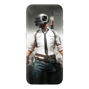 Силиконовый чехол с картинкой "Герой Pubg" на Samsung Galaxy A3 2017 / A320 / A320F (Пабг)