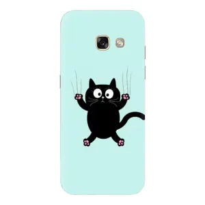 Силіконовий чохол з котиком для Samsung Galaxy A3 2017 / A320 / A320F (Падаючий кіт)