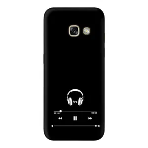 Чехол с картинками на черном фоне для Samsung Galaxy A3 2017 / A320 / A320F (Плеер)