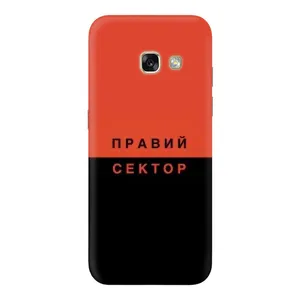 Чехлы УПА (Красно-Чёрный) на Samsung Galaxy A3 2017 / A320 / A320F (Правый Серктор)