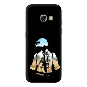 Силиконовый чехол с картинкой "Герой Pubg" на Samsung Galaxy A3 2017 / A320 / A320F (Пубг мен)