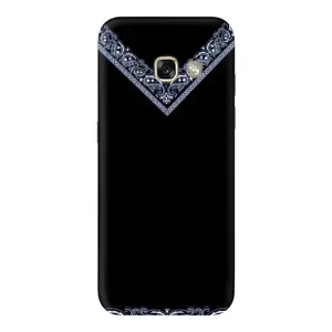 Силиконовый Чехол на Samsung Galaxy A3 2017 / A320 / A320F (Воротник вышиванки)