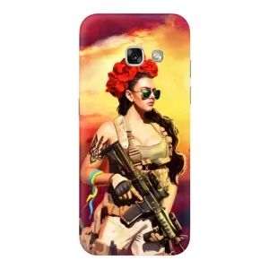 ЗСУ Чехлы (TPU) для Samsung Galaxy A3 2017 / A320 / A320F (Женщина солдат)