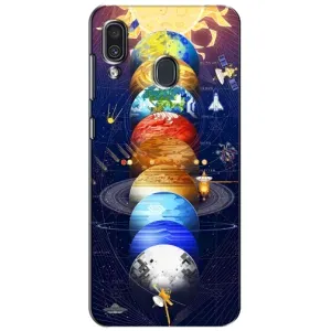 Чохол (ТПУ) з планетами на Samsung Galaxy A30 2019 (A305F) (Арт планети)