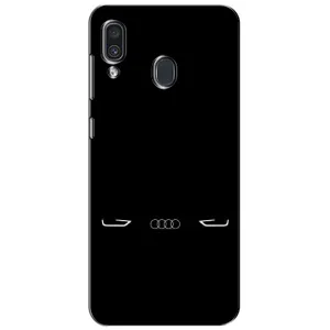 Силиконовый бампер с картинкой машины на Samsung Galaxy A30 2019 (A305F) (Силует Audi)