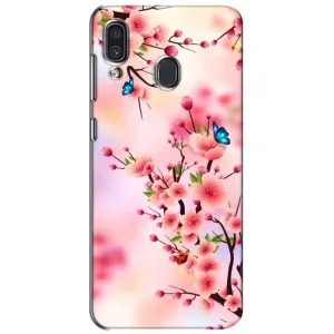 Чохол з картинкою Сакури на Samsung Galaxy A30 2019 (A305F) (Метелики на сакурі)