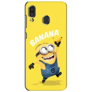 Мультяшний принт на Чохол для Самсунг А30 (2019) (Banana)