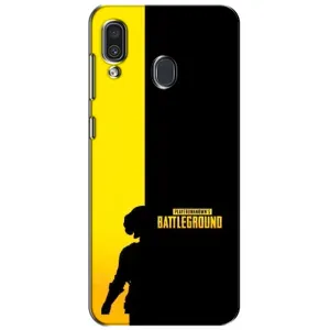 Чехол (TPU) с картинкой "Лого Пабг" на Самсунг А30 (2019) (Battlegrounds)