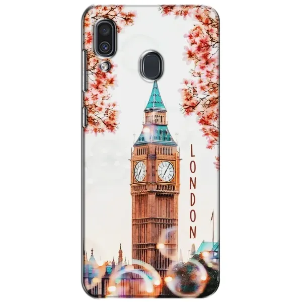 Чехол с рисунком «Часы Лондон» для Samsung Galaxy A30 2019 (A305F) Чехол с рисунком «Часы Лондон» для Samsung Galaxy A30 2019 (A305F)