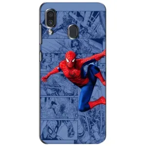 Силиконовый Чехол для Samsung Galaxy A30 2019 (A305F) (Человек Паук)