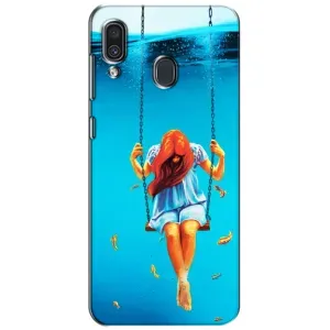 Чохол Стильні дівчата на Samsung Galaxy A30 2019 (A305F) (Дівчина на гойдалці)