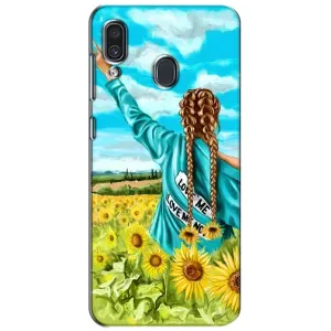 Чохол Стильні дівчата на Samsung Galaxy A30 2019 (A305F) (Дівчина на полі)