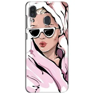 Чохол з картинкою Модні Дівчата Samsung Galaxy A30 2019 (A305F) (Дівчина в халаті)