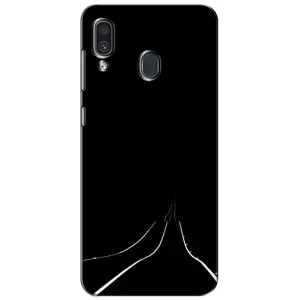 Чехол с картинками на черном фоне для Samsung Galaxy A30 2019 (A305F) (Дорога)