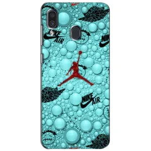 Силиконовый Чехол Nike Air Jordan на Самсунг А30 (2019) (Джордан Найк)