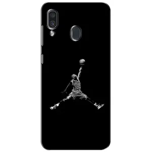 Силиконовый Чехол Nike Air Jordan на Самсунг А30 (2019) (Джордан)