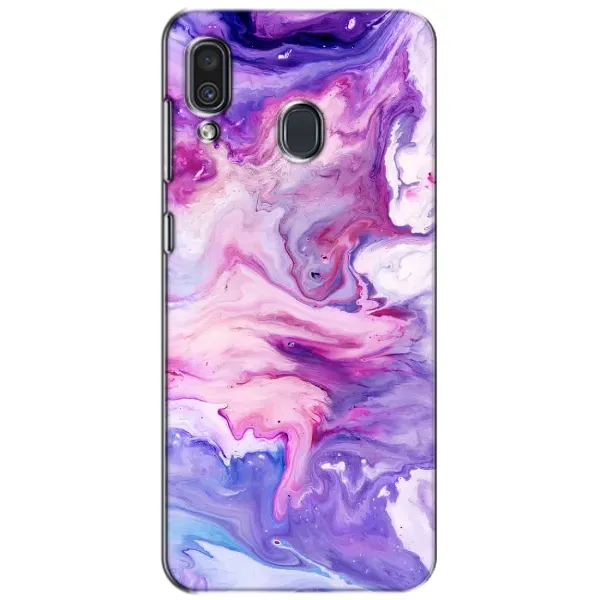 Чехол с рисунком «Фиолетовый мрамор» для Samsung Galaxy A30 2019 (A305F) Чехол с рисунком «Фиолетовый мрамор» для Samsung Galaxy A30 2019 (A305F)