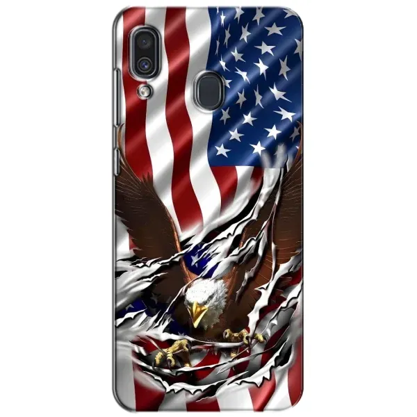 Чехол с рисунком «Флаг USA» для Samsung Galaxy A30 2019 (A305F) Чехол с рисунком «Флаг USA» для Samsung Galaxy A30 2019 (A305F)