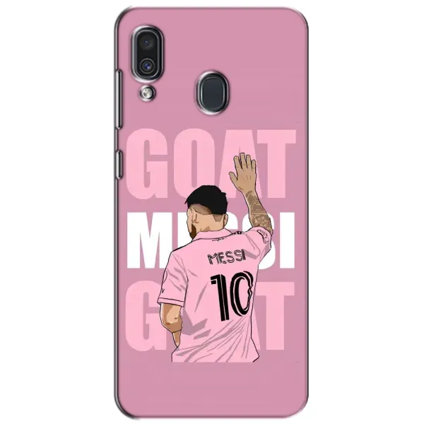 Чехол с рисунком «GOAT MESSI» для Samsung Galaxy A30 2019 (A305F) Чехол с рисунком «GOAT MESSI» для Samsung Galaxy A30 2019 (A305F)